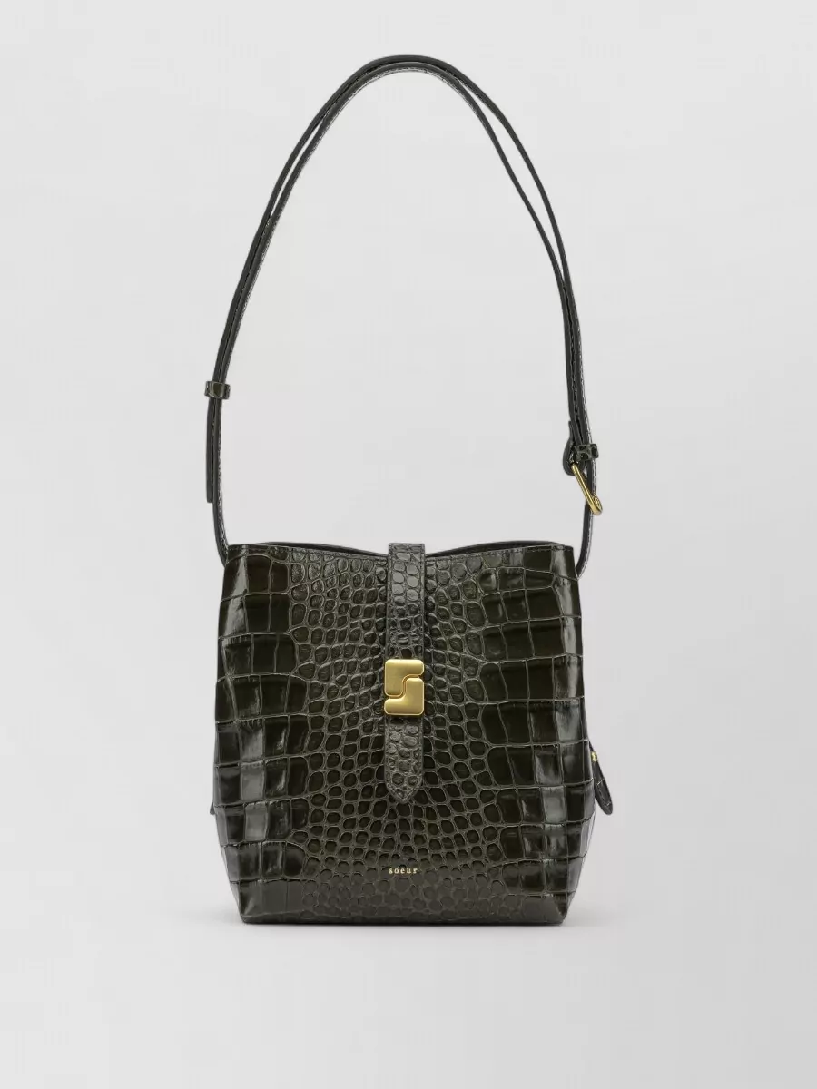 Soeur leather bello small shoulder bag