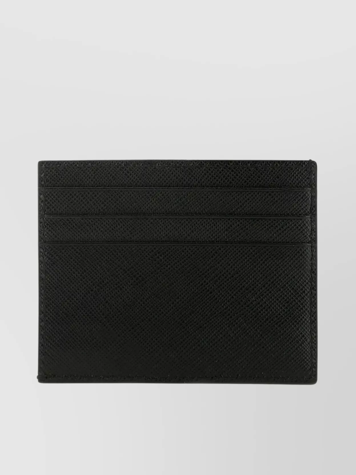 Shop Prada Slim Rectangular Leather Card Holder