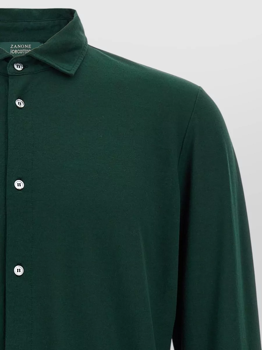 Zanone Cotton Long-Sleeve Shirt