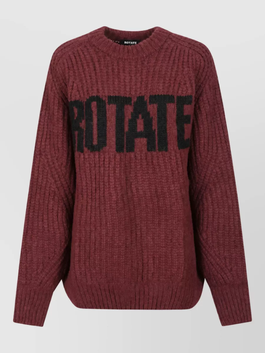 Rotate Logo-knit sweater