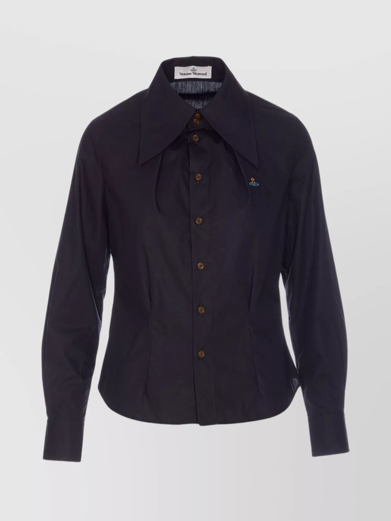 Vivienne Westwood cotton logo-embroidered long-sleeve shirt
