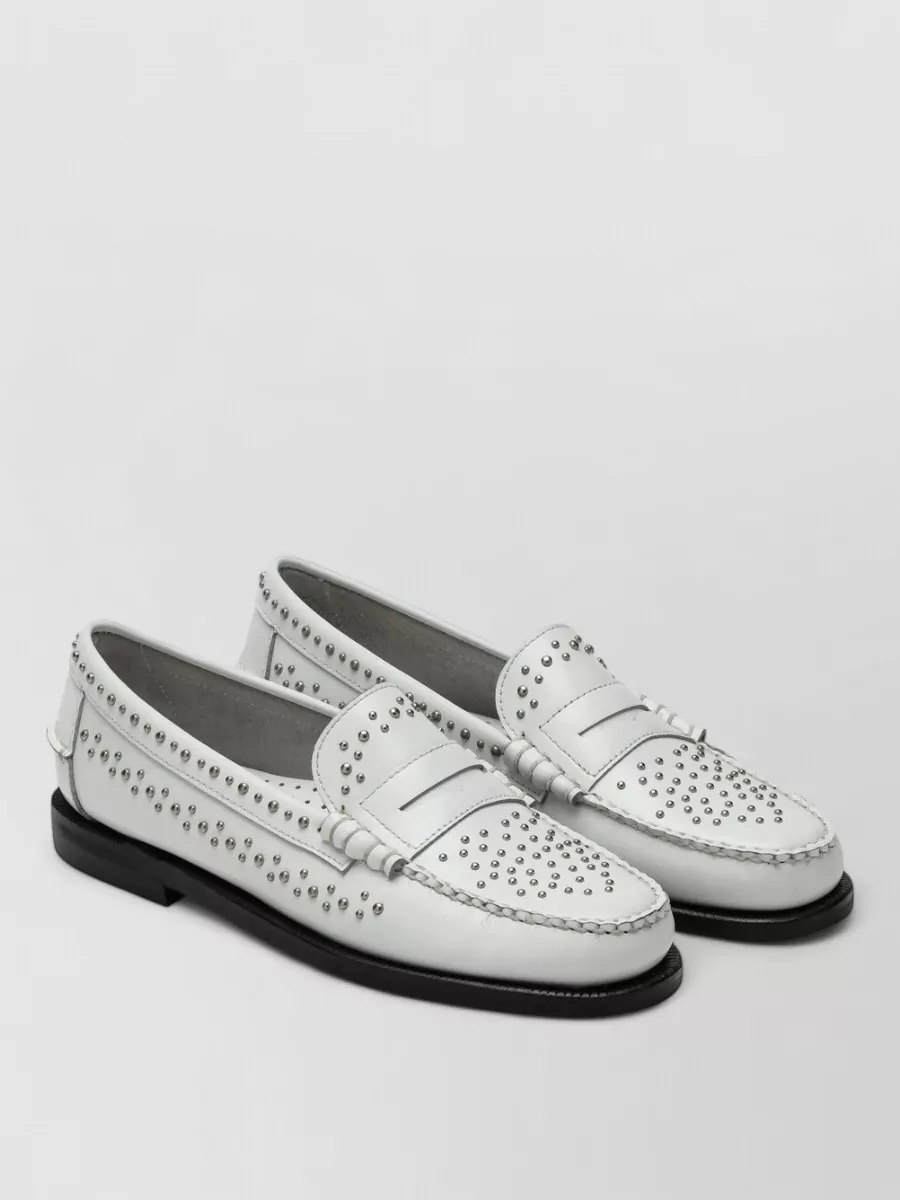 Sebago leather studded loafers