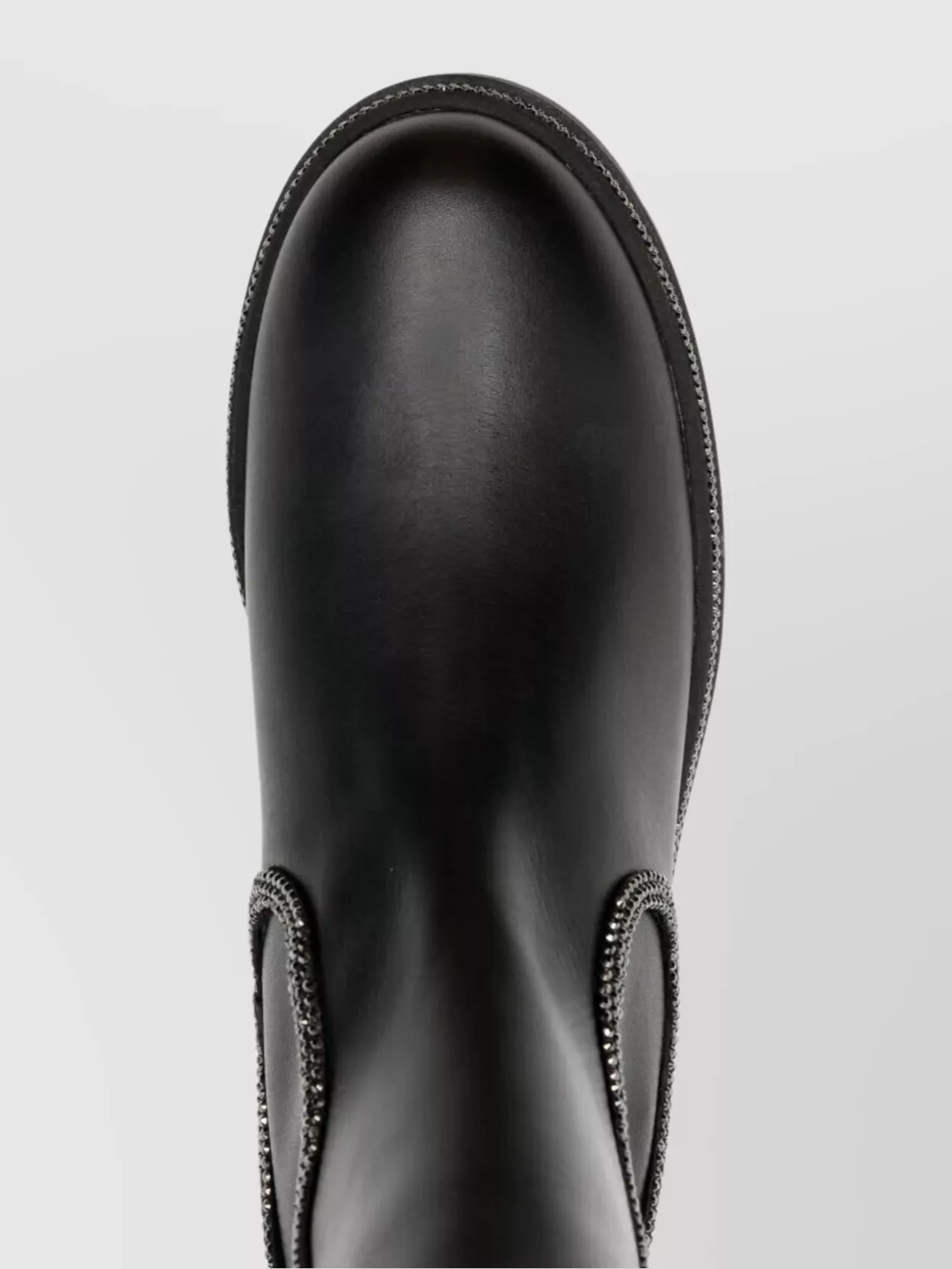 Rene Caovilla Ankle Boot With Block Heel And Trim