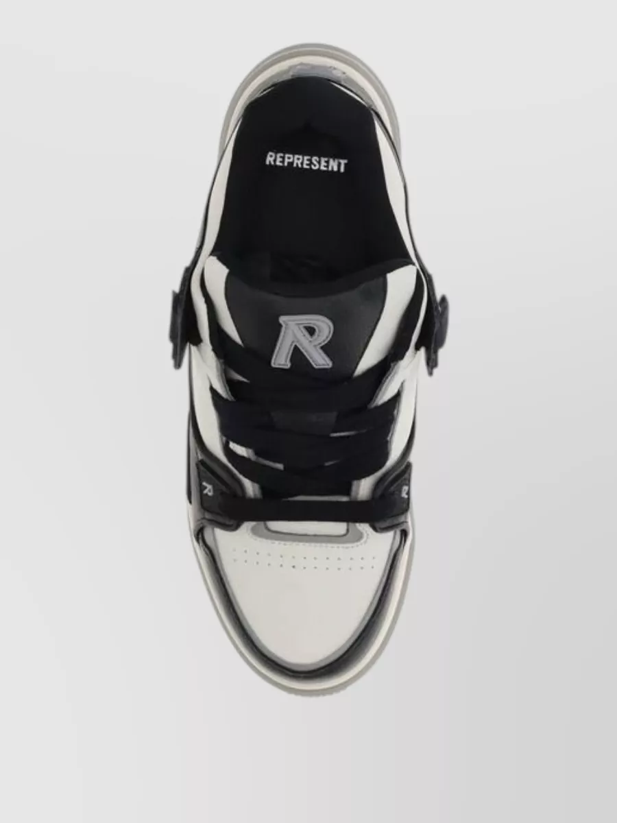 Represent Calf Leather Low-Top Sneakers