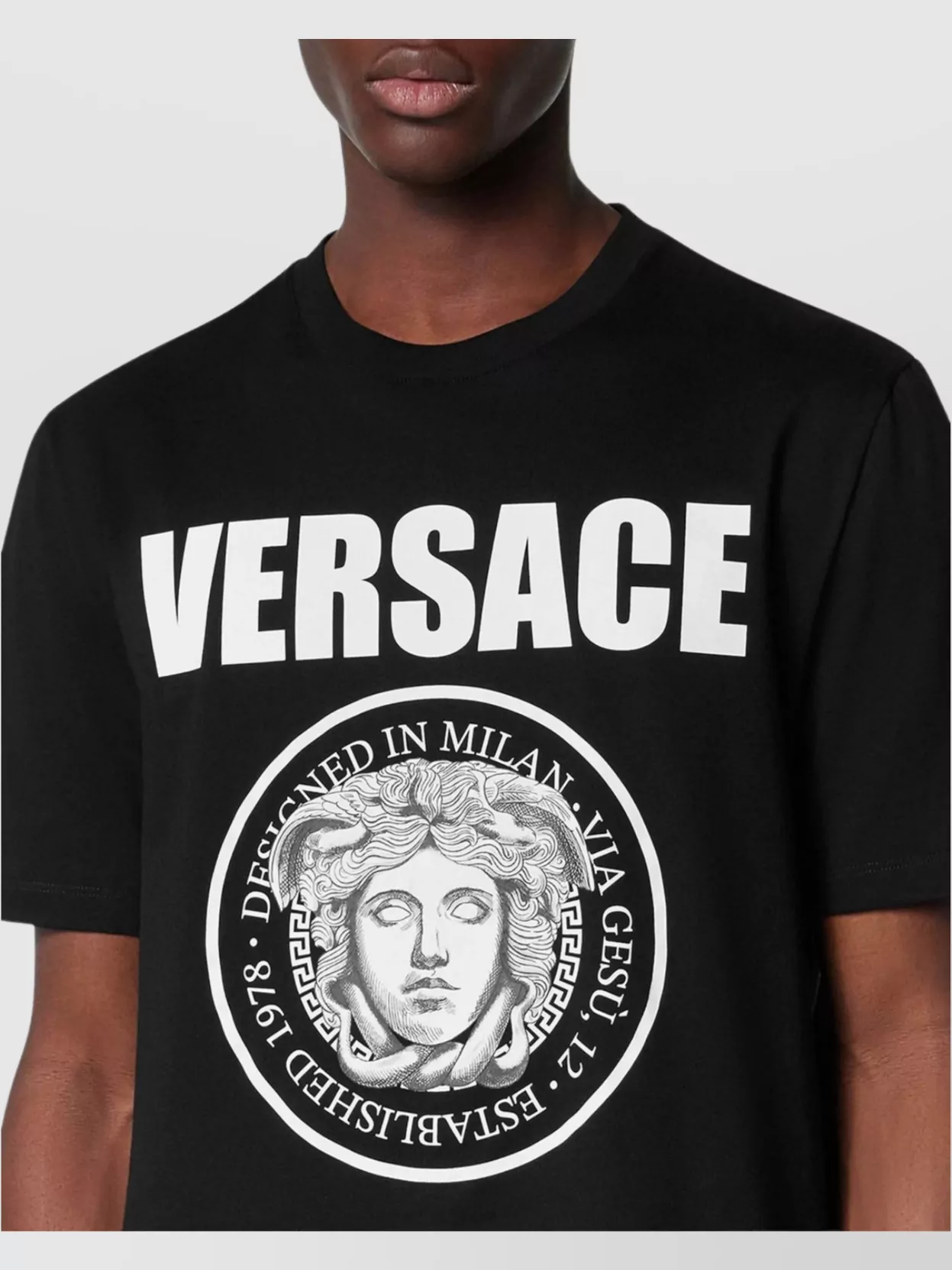 Versace Medusa Rock Graphic Crewneck T-Shirt