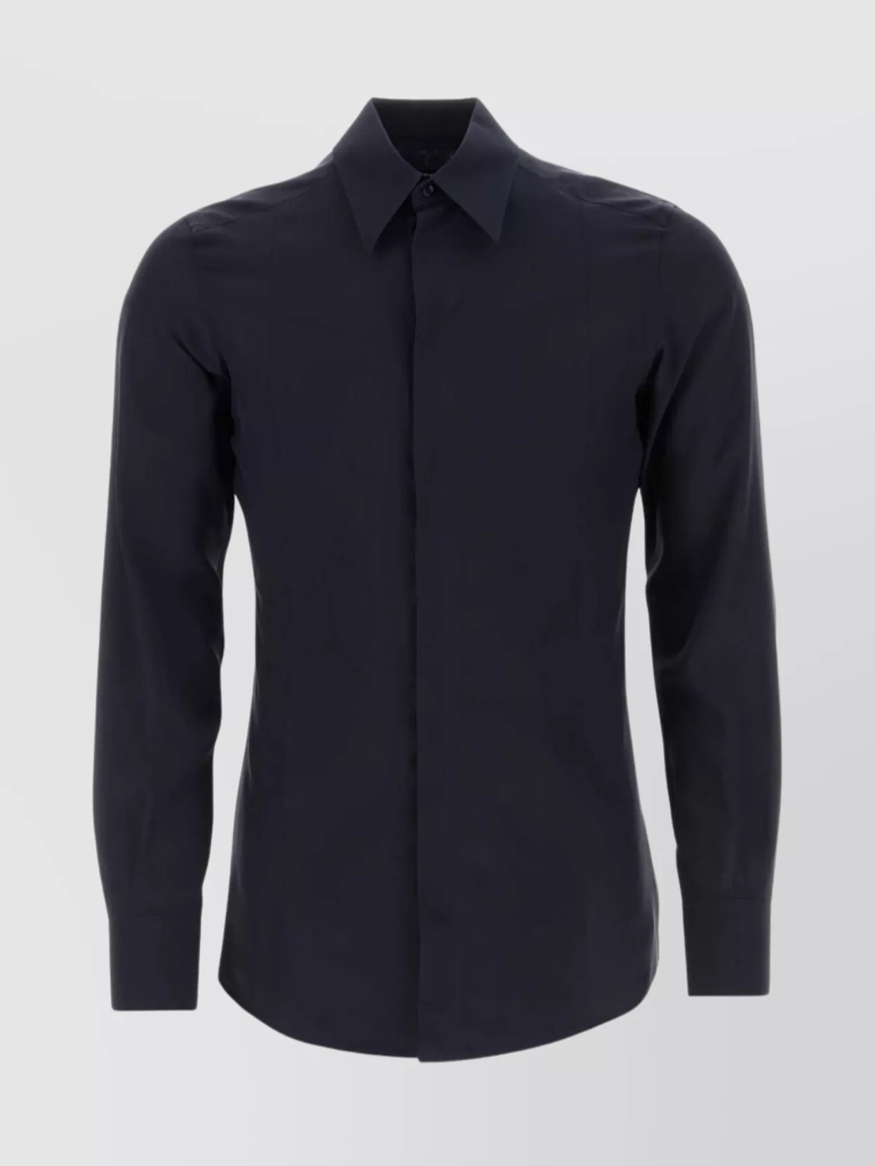 Shop Dolce & Gabbana Crepe Shirt With Long Sleeves And Button-down Collar