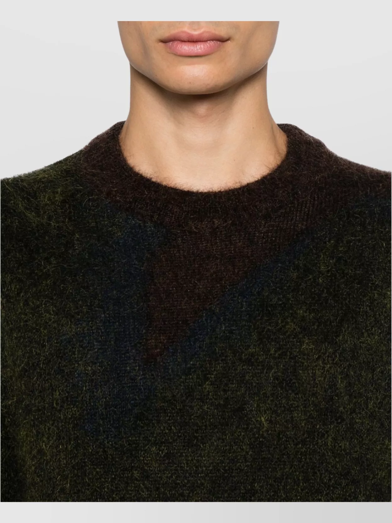 Shop Paul Smith Men's Crew Neck Sweater In Brown
