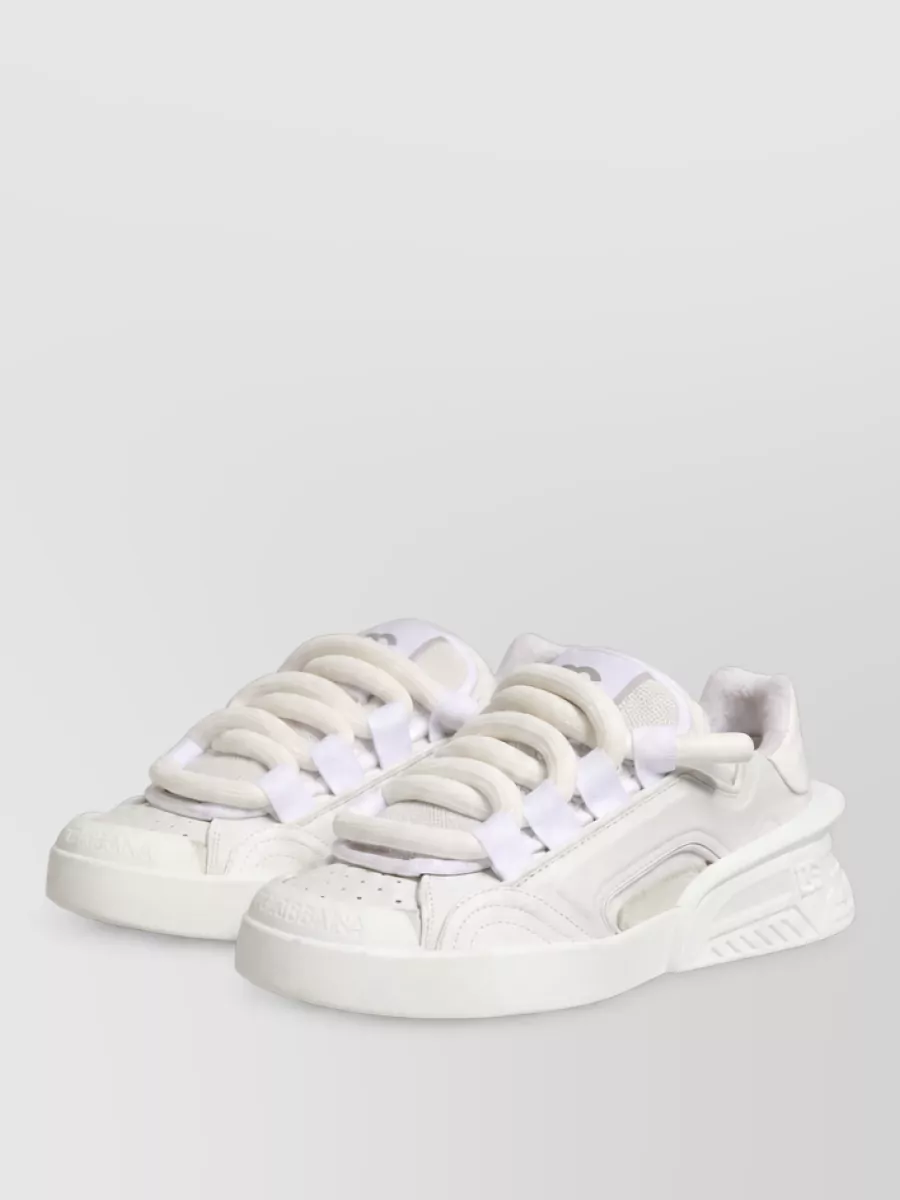 Dolce&Gabbana Leather Low-Top Sneakers