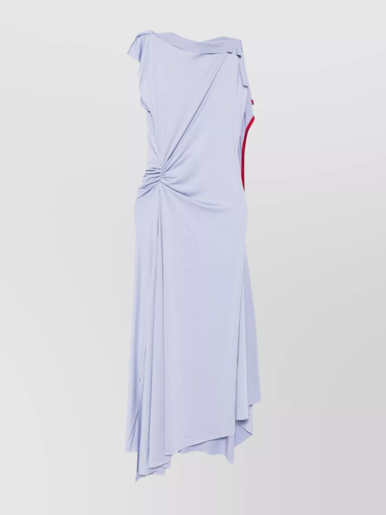 Victoria Beckham Asymmetrical Midi Dress Draped Detailing