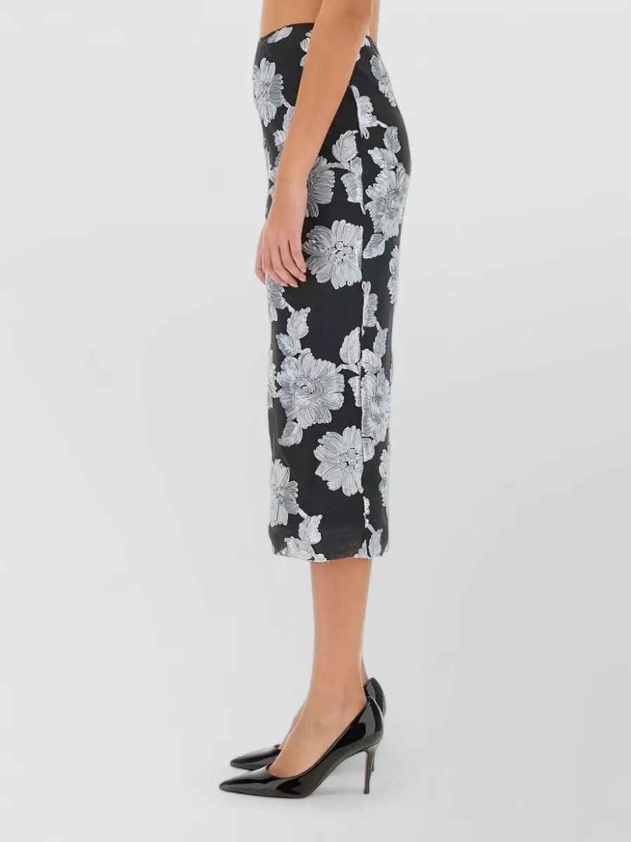 Rotate Birger Christensen Floral Pencil Skirt
