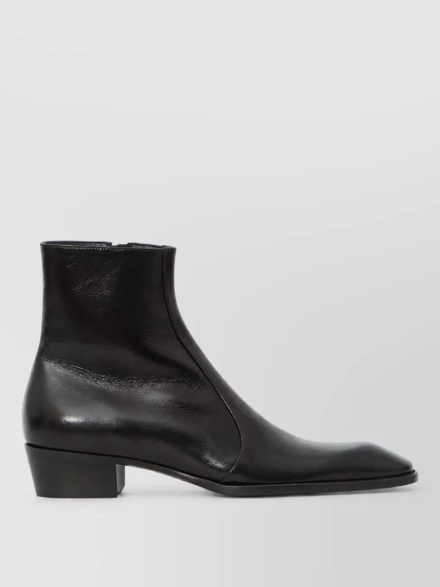 Saint Laurent Leather Ankle Boots