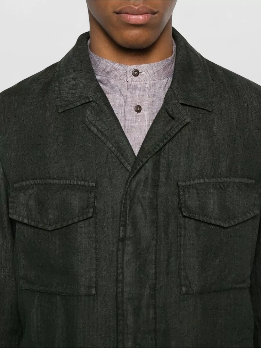 Boglioli Linen Shirt Jacket