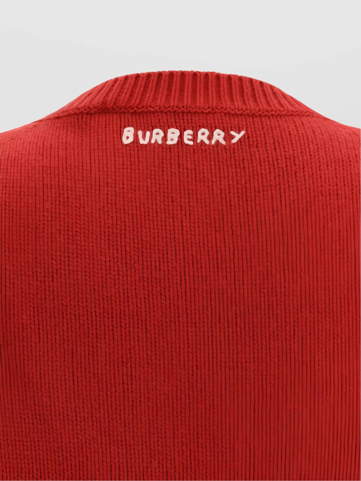 Burberry B Snake Wool Cashmere Sweater In Red