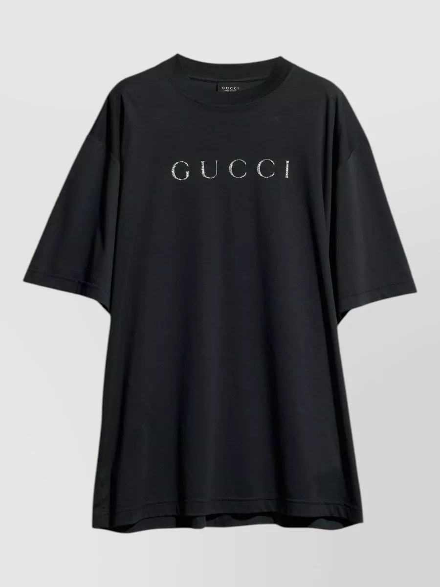 Gucci cotton logo-print crewneck t-shirt