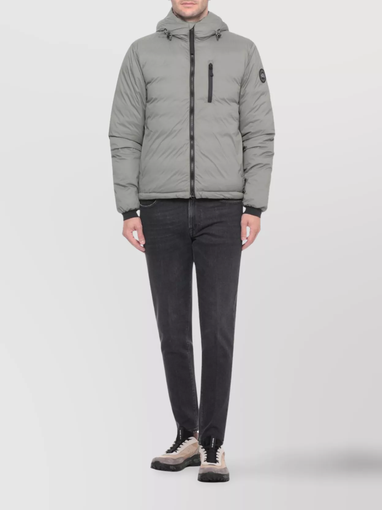 Canada Goose Short Down Jacket With Hood And Pockets