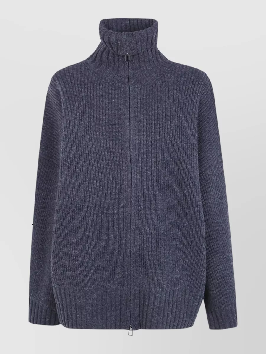 The Frankie Shop wool oversized zip up cardigan