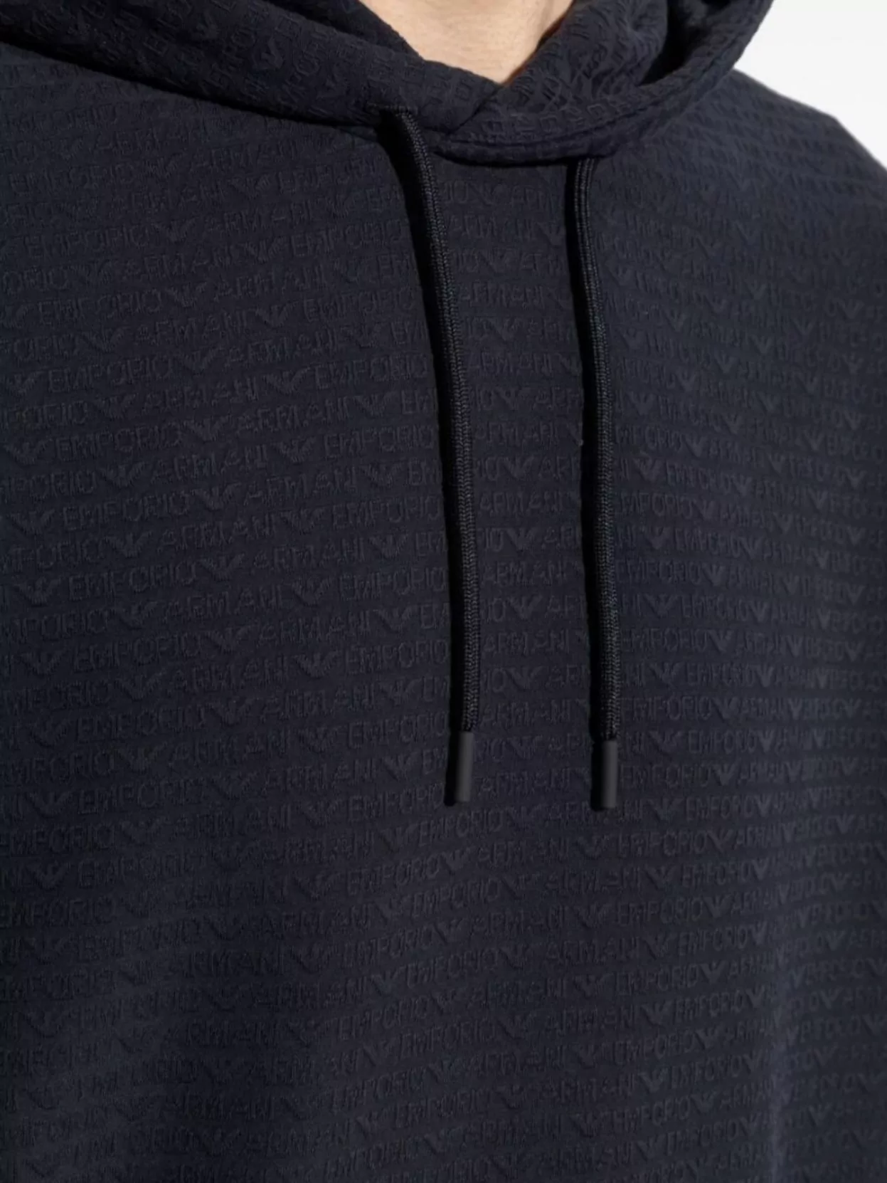Emporio Armani All Over Logo Hoodie