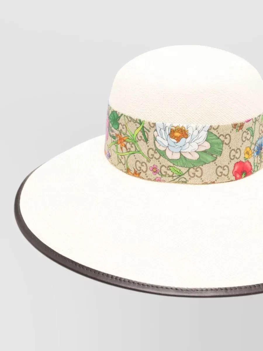 Gucci Wide-Brim Straw Sun Hat