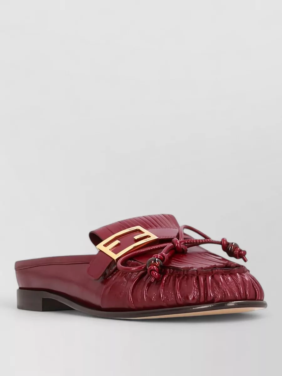 Fendi leather loafers