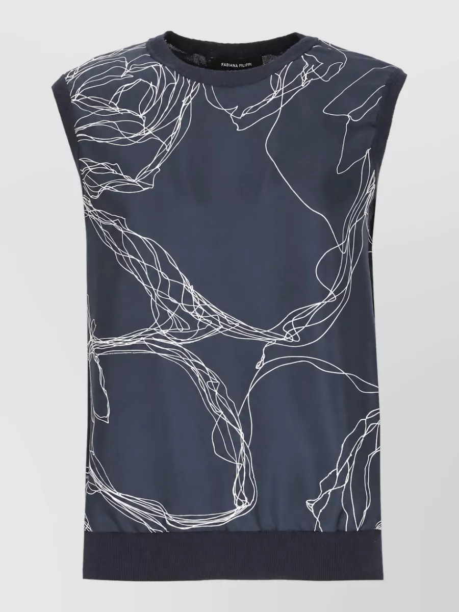 Fabiana Filippi Sleeveless fitted jacket
