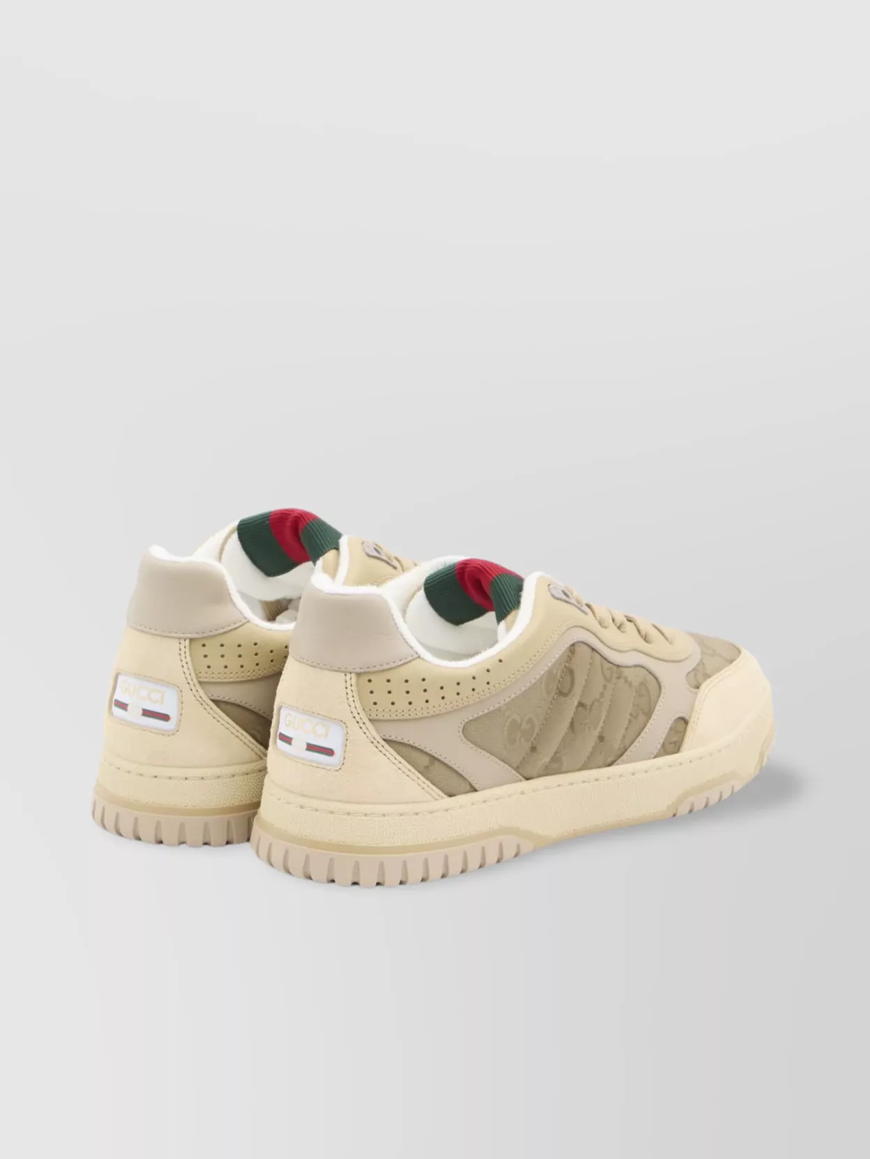 Gucci Gg Cross Web Sneakers In Suede