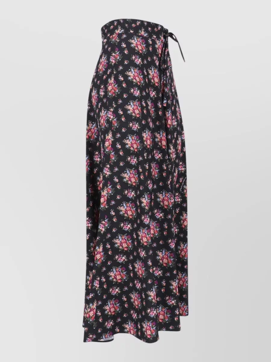 Dolce&Gabbana Floral Wrap Skirt High Waist Maxi