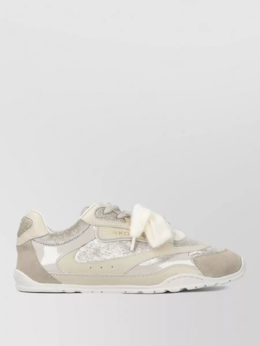 Pinko Leather Low-Top Sneakers
