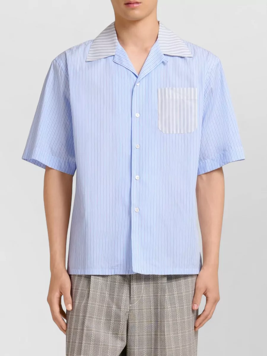 Marni Striped Short-Sleeve Shirt