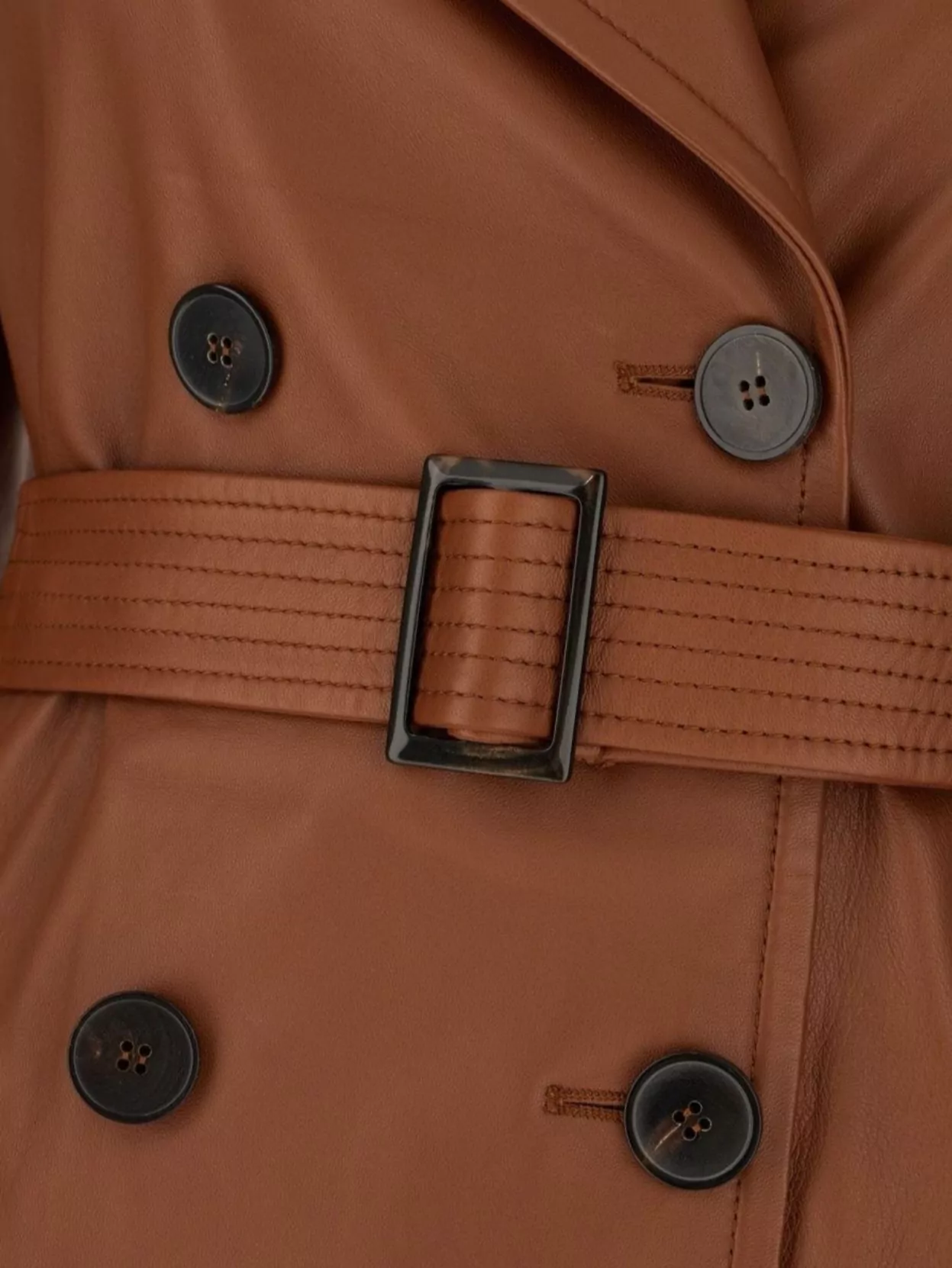 Shop 's Max Mara Trench Leather Belt Adjustable