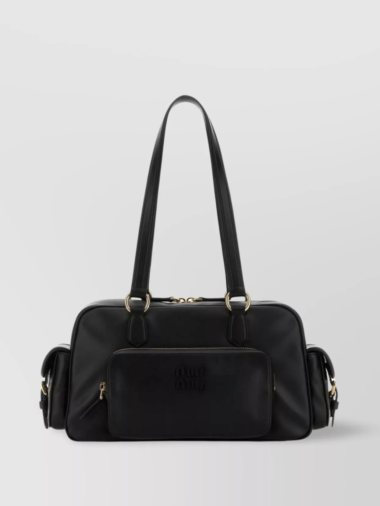 Miu Miu Leather Shoulder Bag Double Handles