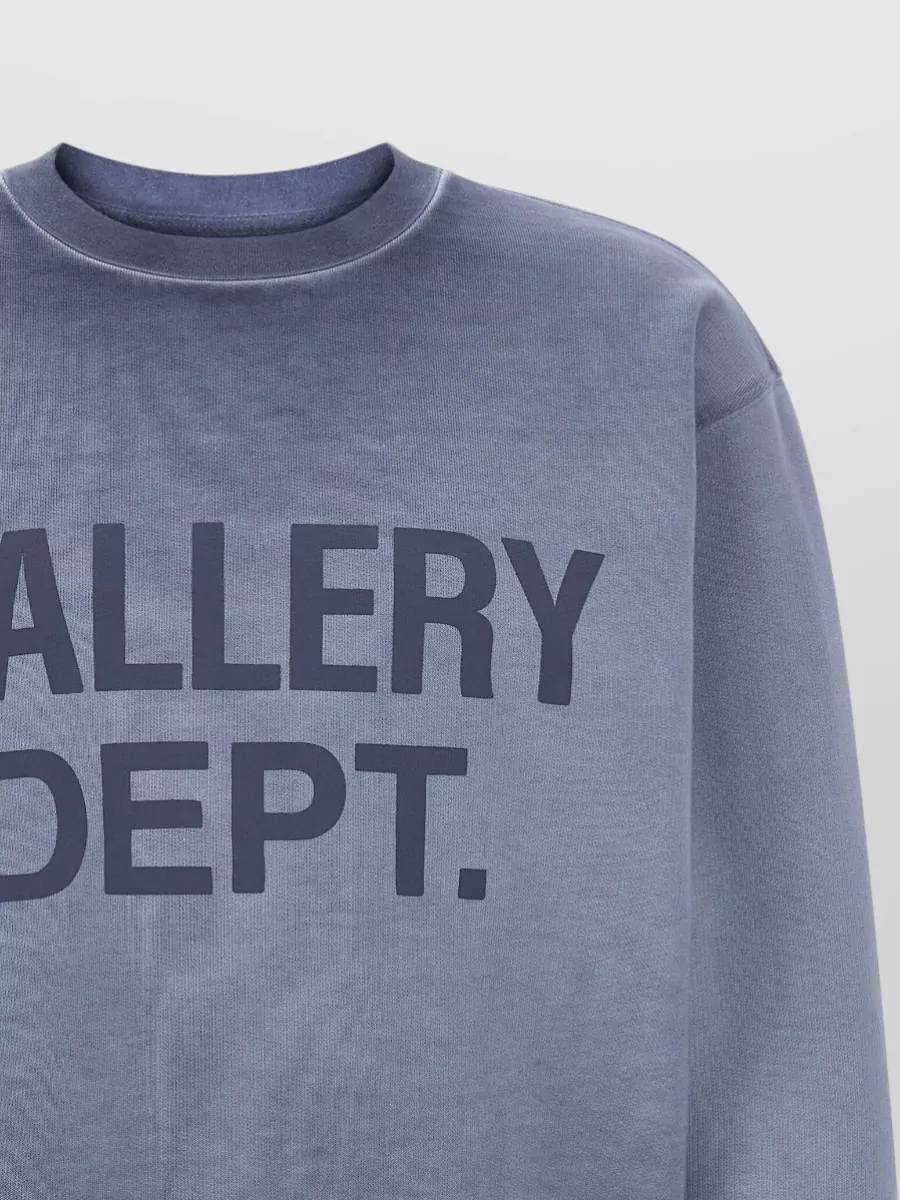 Gallery Dept. Logo graphic sweatshirt ribbed cuffs hem | The