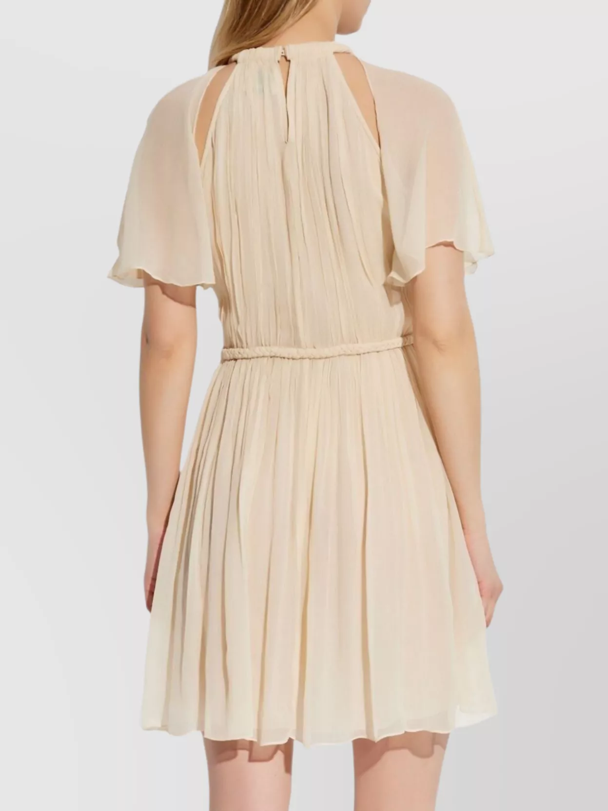 Isabel Marant Knee Length Dress Featuring Braided Detailing In White