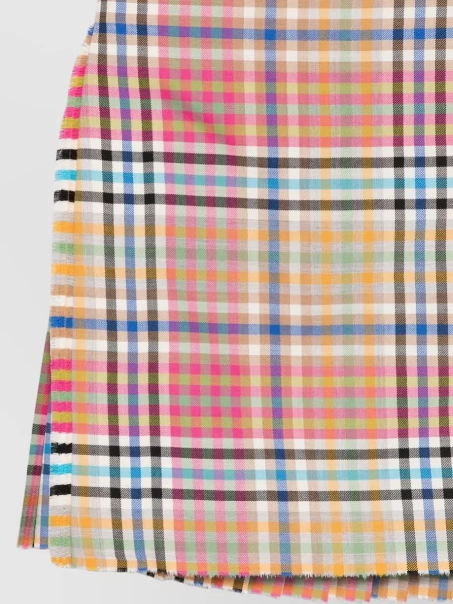 Vivienne Westwood Plaid Wool Skirt