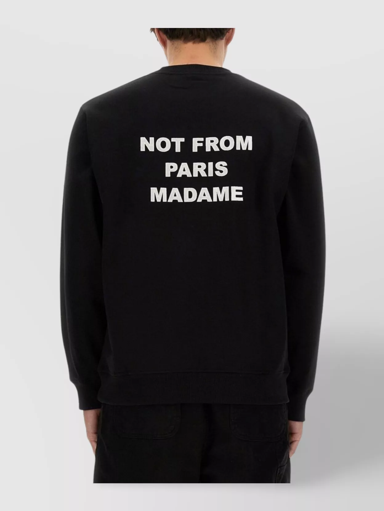 Drôle De Monsieur Crew Neck Text Print Sweater