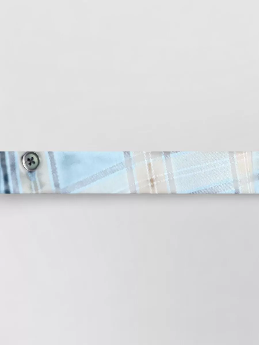 Diesel Long Sleeves Plaid Pattern Mens Shirt