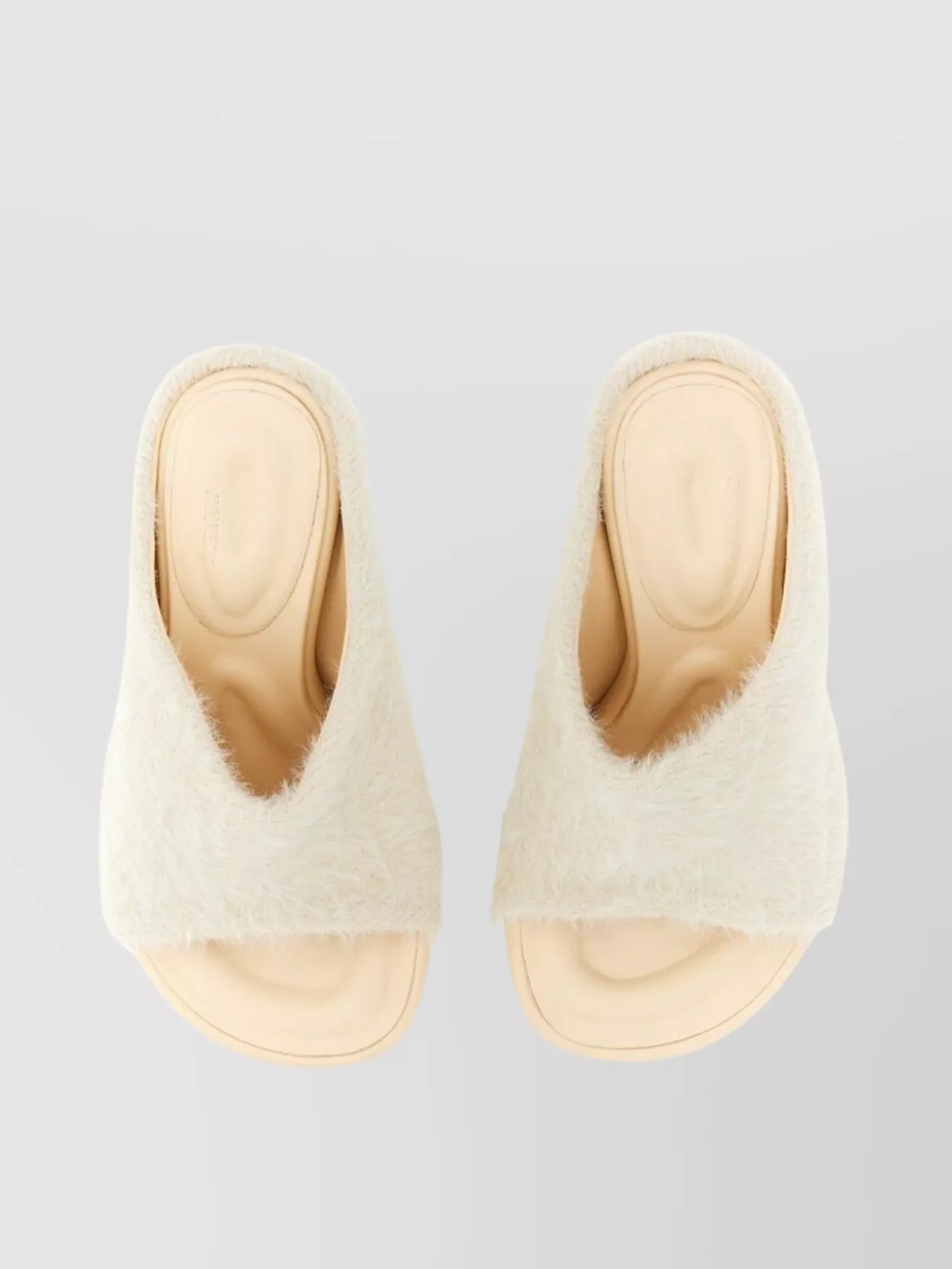 Jacquemus Soft Fur Texture Heel Sandals