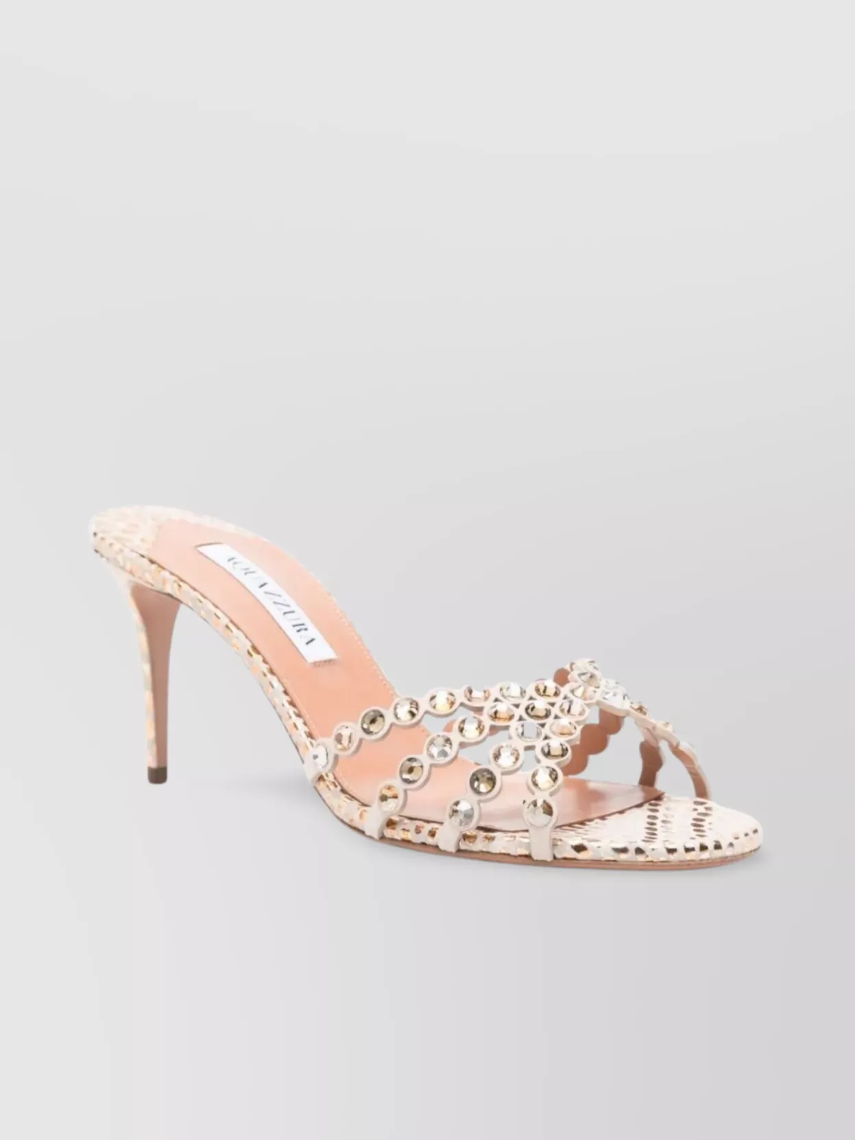 Aquazzura Tequila Studded Open Toe Mules