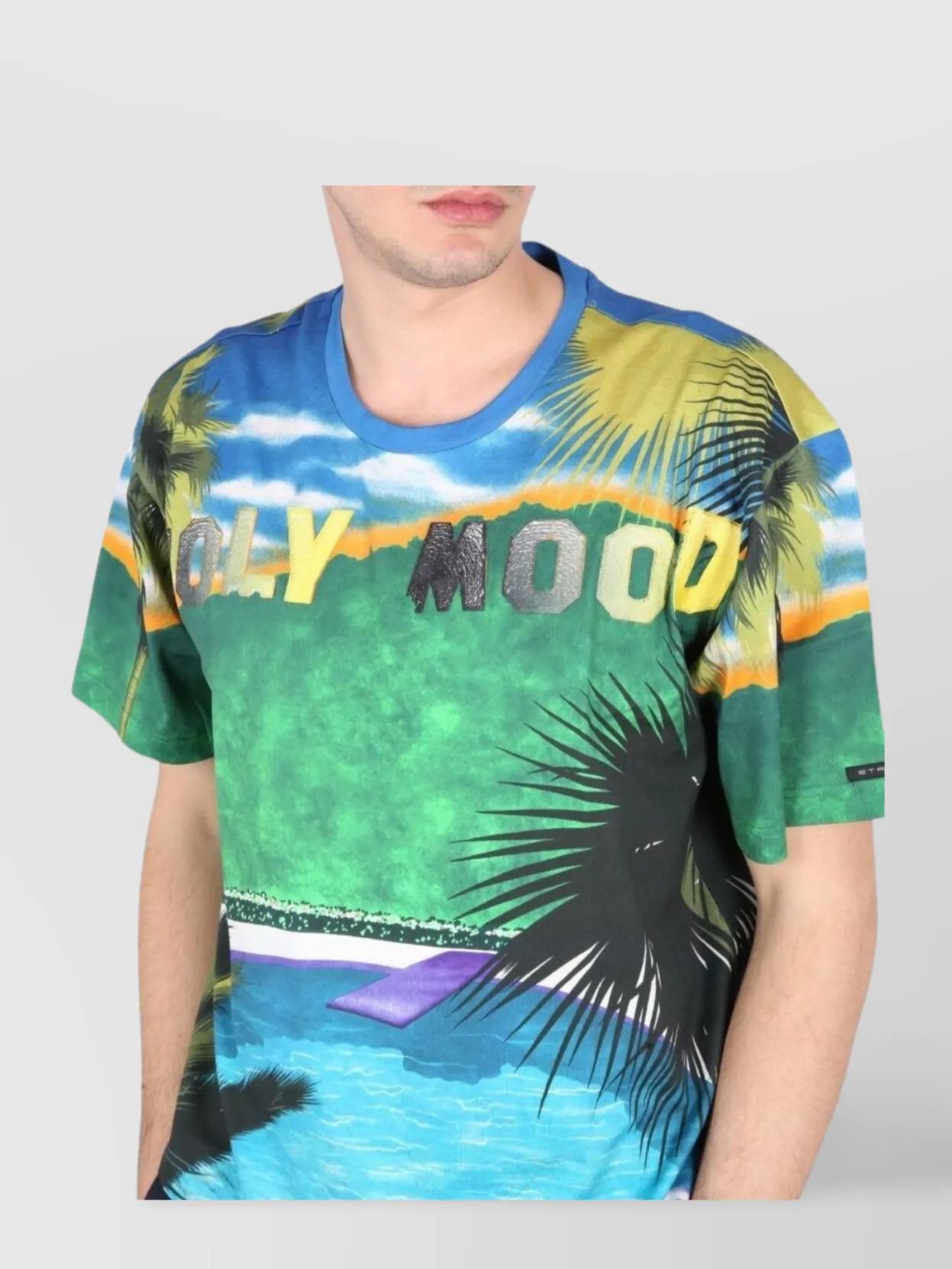 Etro All Over Print Graphic T-Shirt California