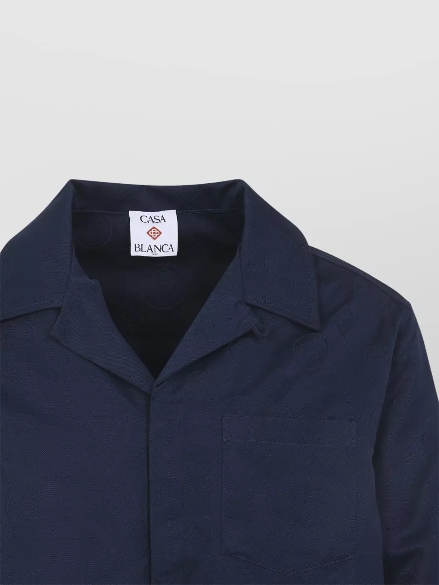 Casablanca Cotton Monogram Long-Sleeve Shirt