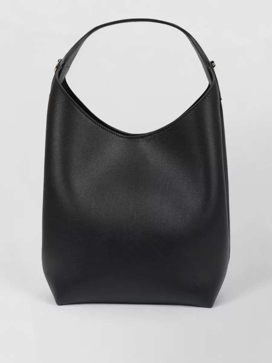 Celine Leather Hobo Shoulder Bag