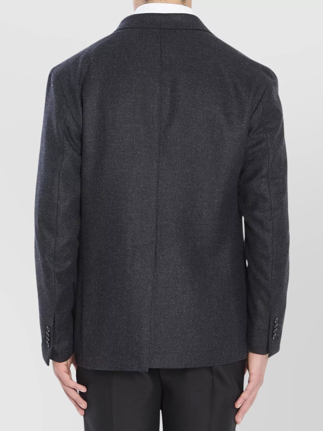 Tagliatore Double-Breasted Wool Jacket Peak Lapels