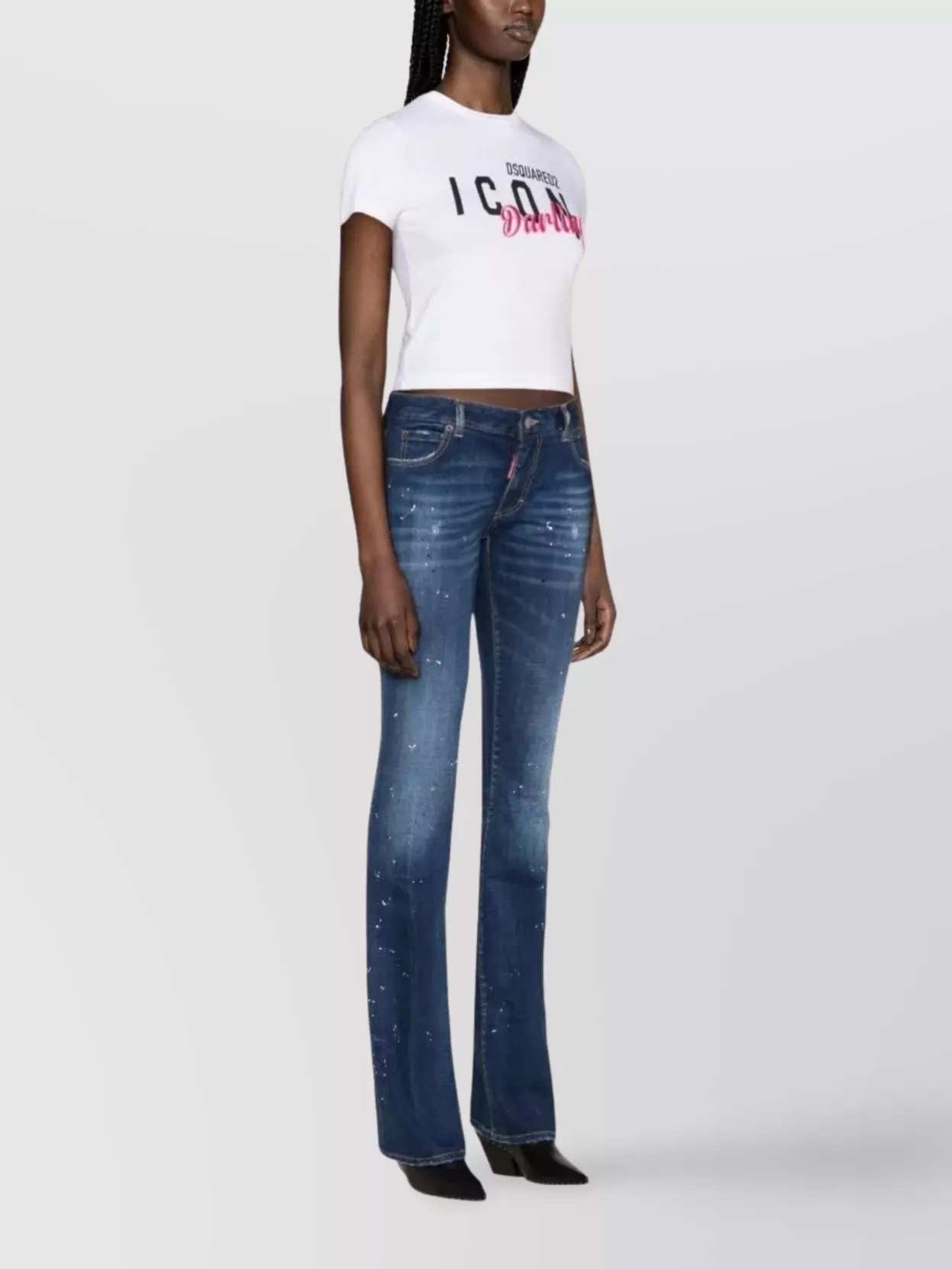Dsquared2 Mid Rise Flare Twiggy Jean
