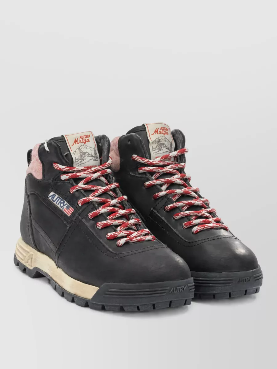 Autry Leather Combat Boots