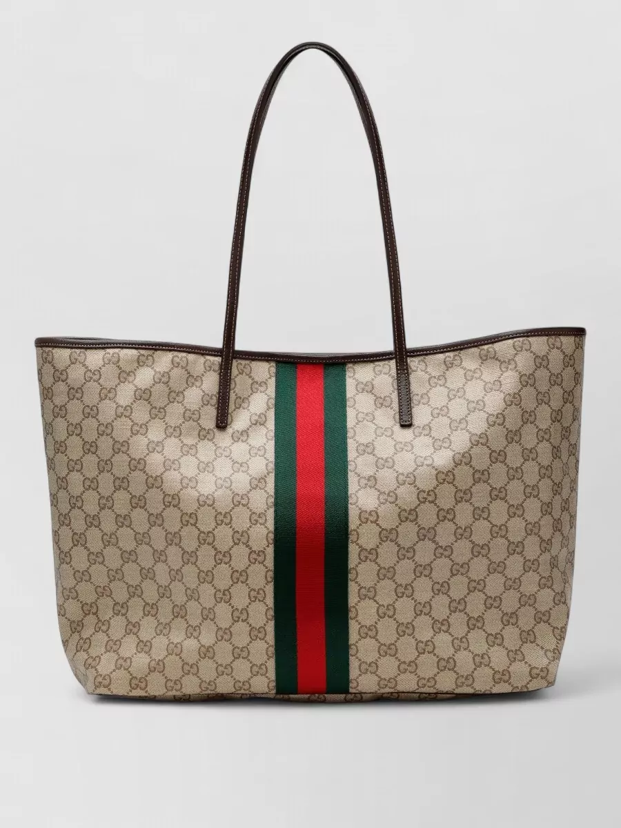 Gucci large fabric tote bag