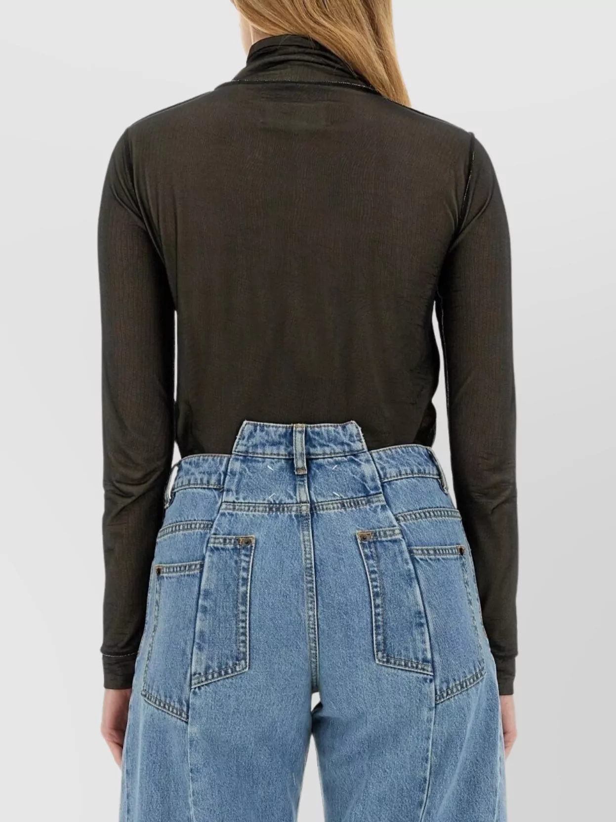Maison Margiela Maison Martin Margiela Women Body Collo Alto Semitrasparente