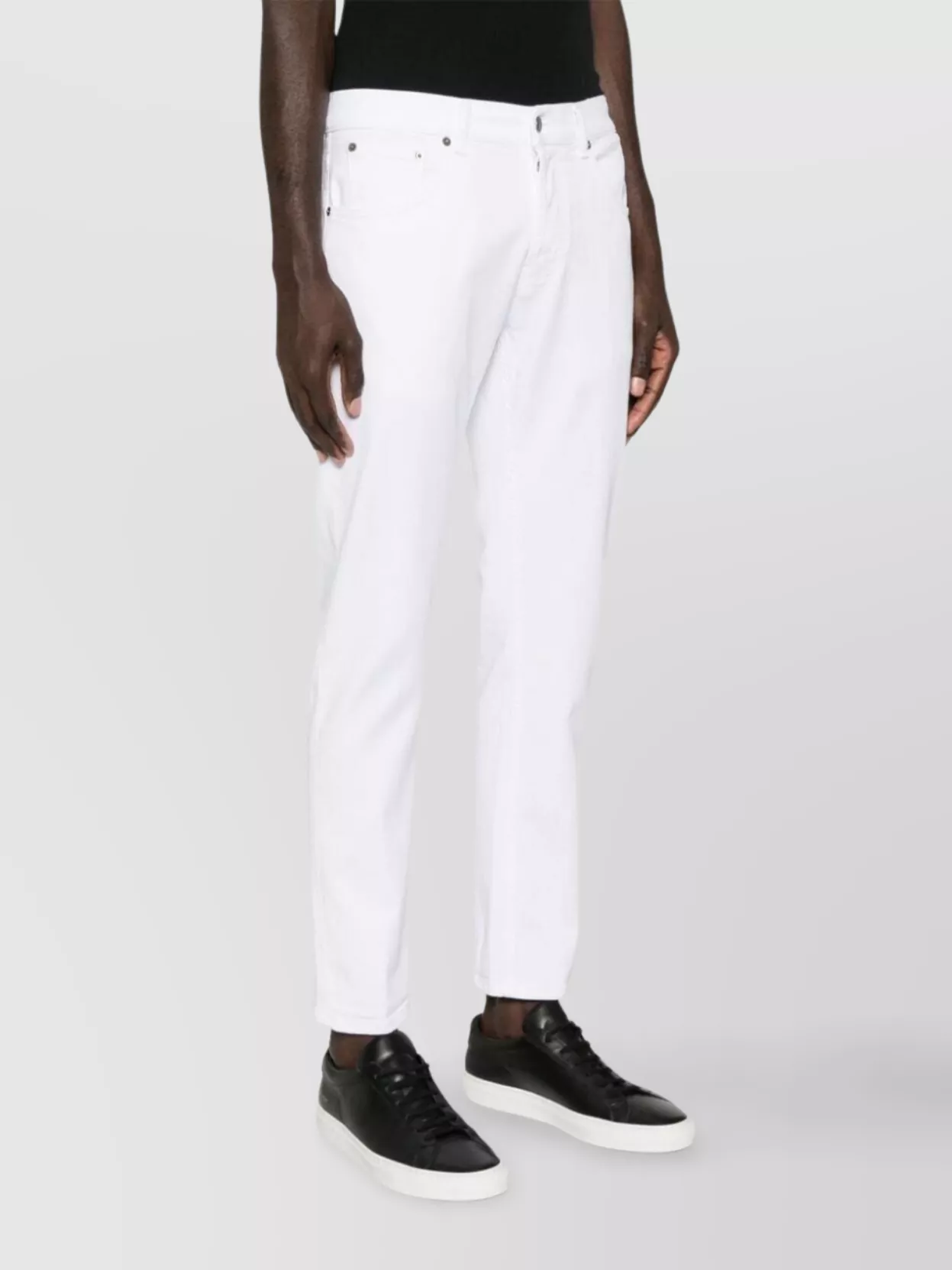 Dondup Trousers With Belt Loops And Five Pockets