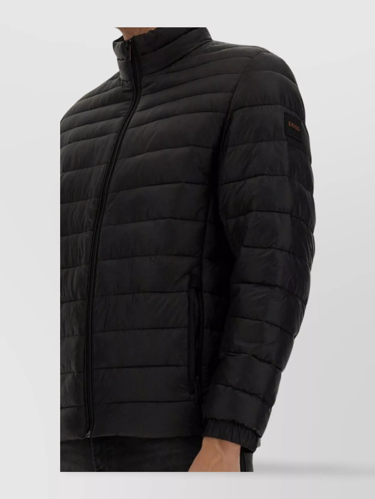 Boss Logo Embroidered Puffer Jacket