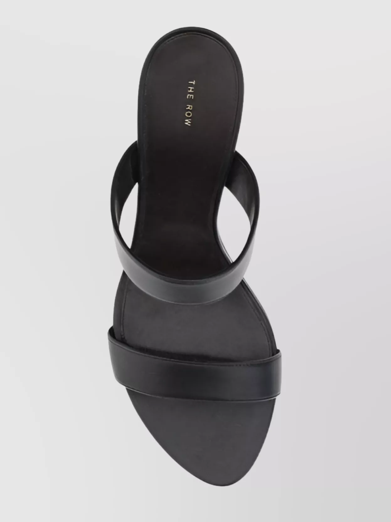 THE ROW CHIC LEATHER BLOCK HEEL