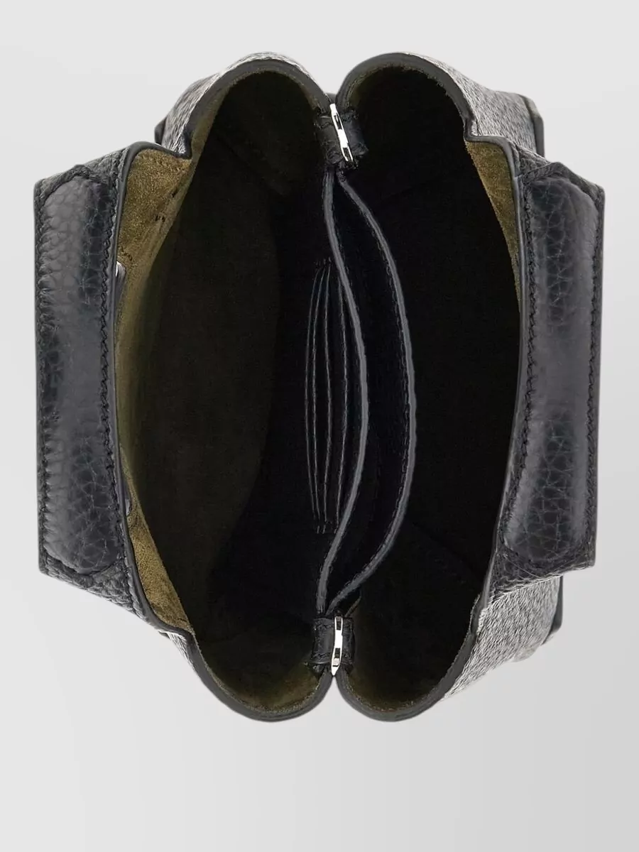 Hogan Leather Tote Bag Small Size Handles