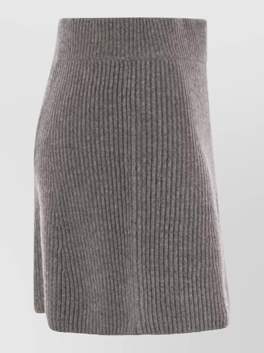 Sportmax Cashmere Wool High-Waisted Skirt